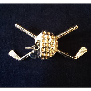 VTG Bob Hope Desert Classic Gold Vermeil Sterling Silver Golf Pin Palm Springs